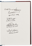 ''From the Earth to the Moon & Around the Moon'' Limited Edition Novel Signed by Five Apollo Astronauts: Walt Cunningham, Frank Borman, James McDivitt, Charlie Duke & Fred Haise