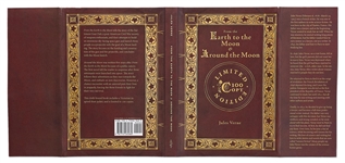 ''From the Earth to the Moon & Around the Moon'' Limited Edition Novel Signed by Five Apollo Astronauts: Walt Cunningham, Frank Borman, James McDivitt, Charlie Duke & Fred Haise