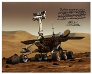 Apollo 16 Moonwalker Charlie Duke Signed 20'' x 16'' Photo of the Mars Rover -- ''The human spirit wants to go to Mars…It will be another small step for man and another giant leap for mankind!''