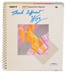 Steve Wozniak Signed Copy of the Apple II DOS Programmer's Manual from 1982 -- With PSA/DNA COA