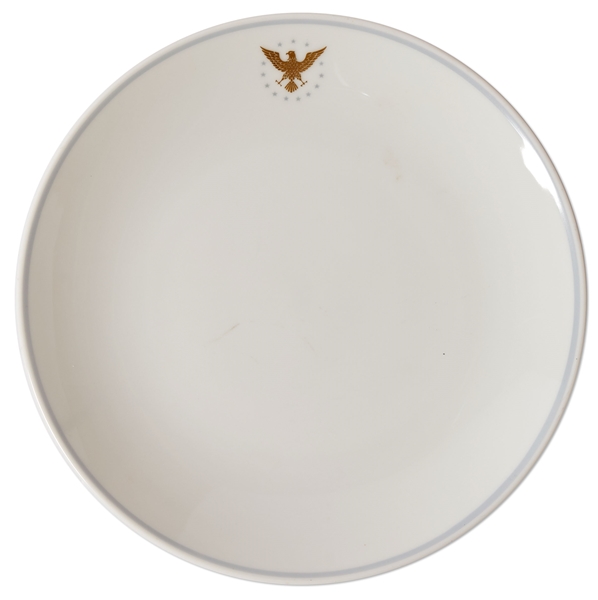 Scarce Presidential China Plate Used on John F. Kennedys Plane Caroline
