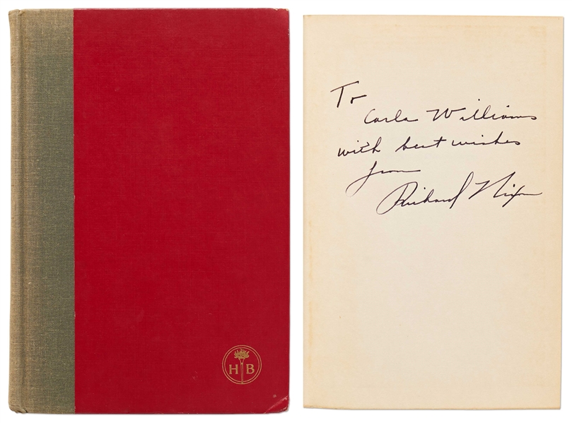 Richard Nixon Signed First Edition of His Biography ''Richard Nixon: A Political and Personal Portrait''