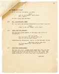 Moe Howard's Script for ''Pardon My Terror'', Originally Written for The Three Stooges, but Unproduced due to Curly's Stroke -- Then Repurposed for Shemp as ''Who Done It?'' -- With Moe's Edits
