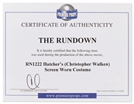 Christopher Walken Screen-Worn Costume From the 2003 Film, ''The Rundown''