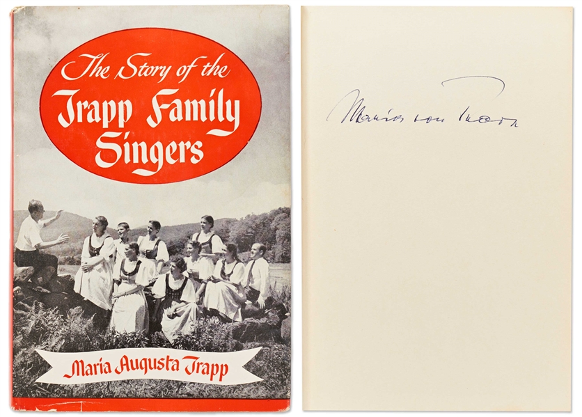 Maria von Trapp Signed Copy of ''The Story of the Trapp Family Singers'' -- With PSA/DNA COA