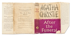 First UK Edition of ''After the Funeral'' by Agatha Christie, in Original Dust Jacket