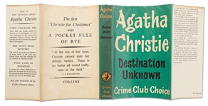 First Edition of ''Destination Unknown'' by Agatha Christie, in Original Dust Jacket