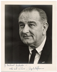 Lyndon B. Johnson Signed 8 x 10 Photo -- With PSA/DNA COA
