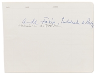 Signature of Alec Guinness from 1975 -- With PSA/DNA COA