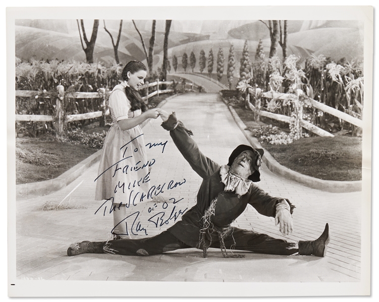 Ray Bolger Signed 8 x 10 Wizard of Oz Publicity Still -- With PSA/DNA COA