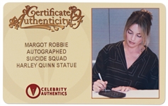 Margot Robbie Signed Statue of Harley Quinn from ''Suicide Squad''
