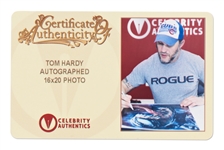 Tom Hardy Signed 16'' x 20'' Photo of ''Venom''