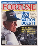 Sam Walton Signed ''Fortune'' Magazine -- With PSA/DNA COA