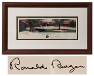 Ronald Reagan Signed Limited Edition Photo of His Presidential Library -- Panoramic Photo Measures 14.5 x 5