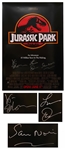 Jurassic Park Cast-Signed Poster -- Signed by Jeff Goldblum, Laura Dern & Sam Neill
