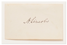 Abraham Lincoln Signature as President