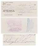 Gus Grissom Lot of Items -- Includes Signed Check, Personally Owned Gavel & Piece of Ore from ''Unsinkable Molly Brown'' Film