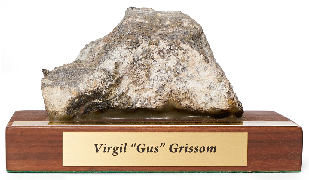 Gus Grissom Lot of Items -- Includes Signed Check, Personally Owned Gavel & Piece of Ore from ''Unsinkable Molly Brown'' Film