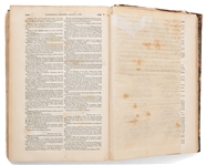 1833 Force Declaration of Independence From Original Copper Plate -- Still Within ''American Archives''