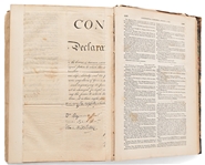 1833 Force Declaration of Independence From Original Copper Plate -- Still Within ''American Archives''