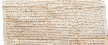 1833 Force Declaration of Independence From Original Copper Plate -- Still Within ''American Archives''