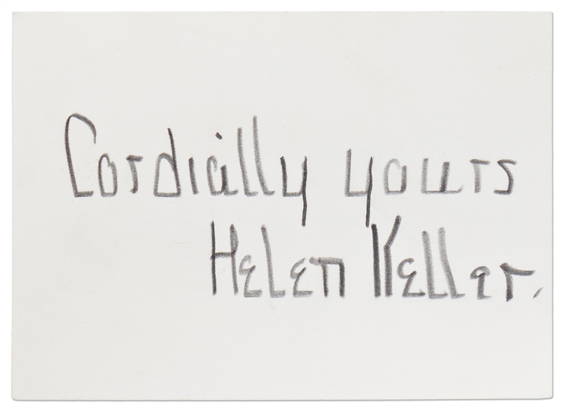 Helen Keller Signature