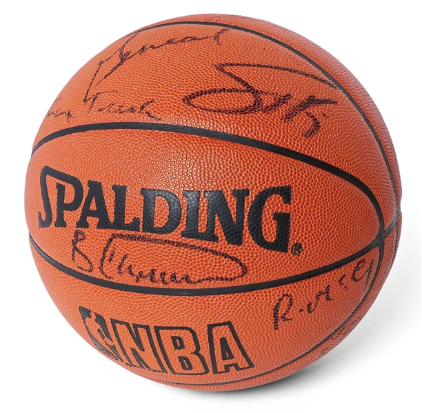 Chicago Bulls Team-Signed Basketball from 1993 -- Signed by 13 Players Including Michael Jordan, Scottie Pippen, Horace Grant, B.J. Armstrong & Bill Cartwright