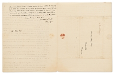 John Tyler Autograph Letter Signed Regarding the Bank War in 1834 -- ''…whether the Bank of the U. States has resorted to any course of measures from a spirit of hostility to the state Bankers…''