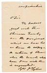 John Tyler Confidential Autograph Letter Signed Regarding ''the Chinese Treaty'' -- Likely Written as President Regarding the Treaty of Wanghia