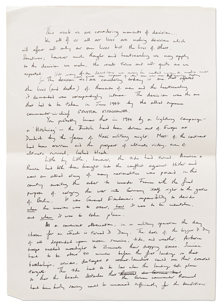 Important Dwight D. Eisenhower Letter Signed Regarding D-Day -- Marked ''PERSONAL'', Eisenhower Describes in Detail Planning for Over 2 Years & Then Executing the Normandy Invasion