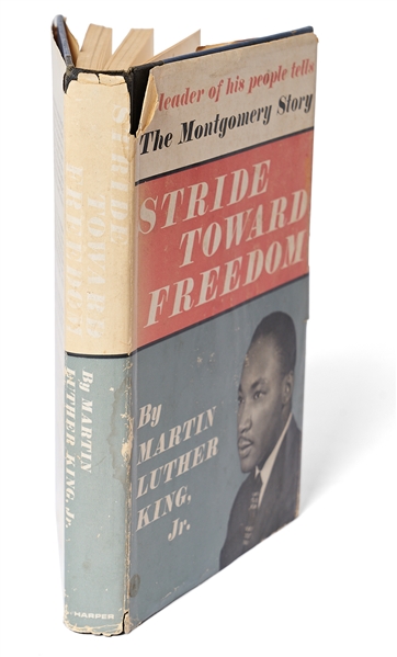 Martin Luther King Signed Copy of ''Stride Toward Freedom'' -- Bold Signature Without Inscription