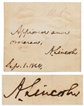 Abraham Lincoln Autograph Executive Order Signed from September 1864 -- Lincoln Handwrites & Approves an Executive Order