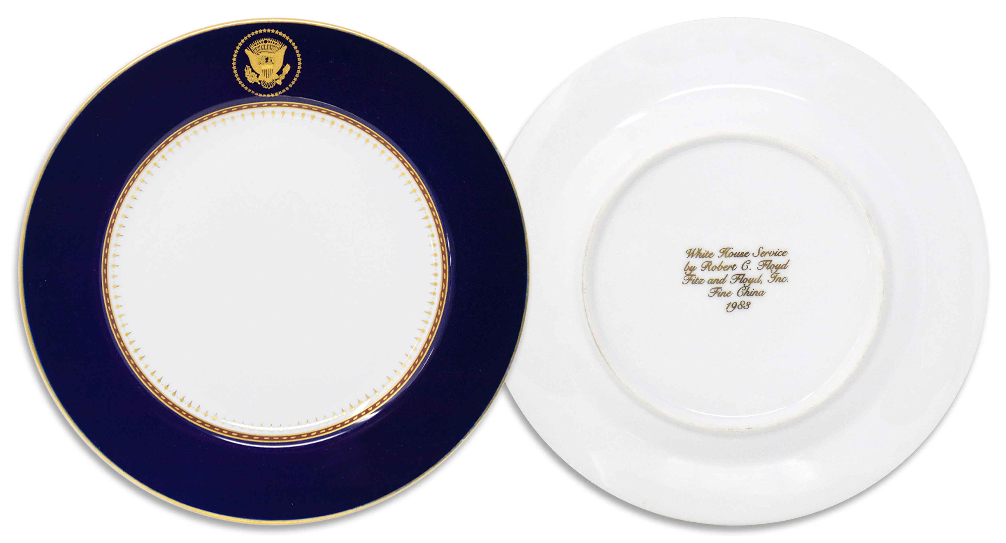 Lot Detail - Ronald Reagan White House China Appetizer Plate