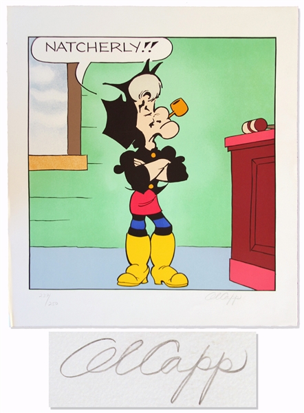 Al Capp Signed ''Li'l Abner'' Limited Edition Lithograph