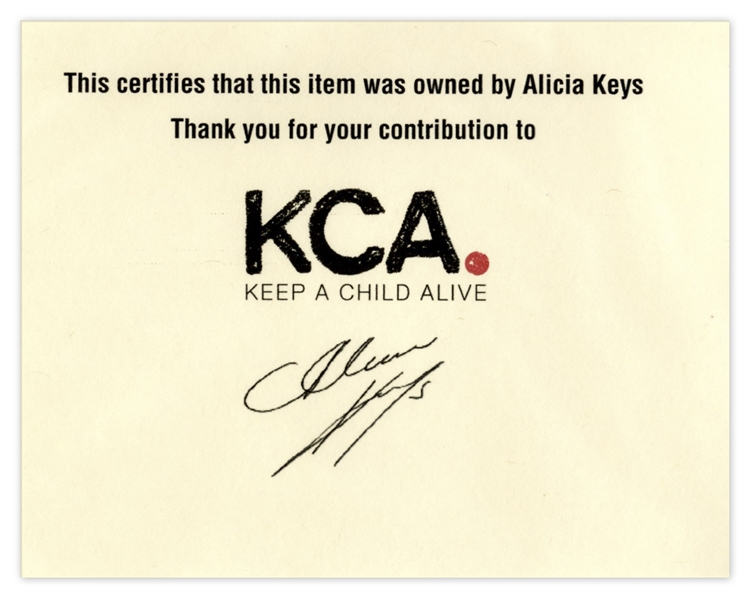 Alicia Keys Worn Beret -- With a COA From The Singer