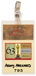 63rd Academy Awards TV Pass -- Belonged to Army Archerd, Columnist for Variety