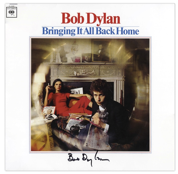 Bob Dylan Signed Album ''Bringing It All Back Home'' -- With a COA From Jeff Rosen