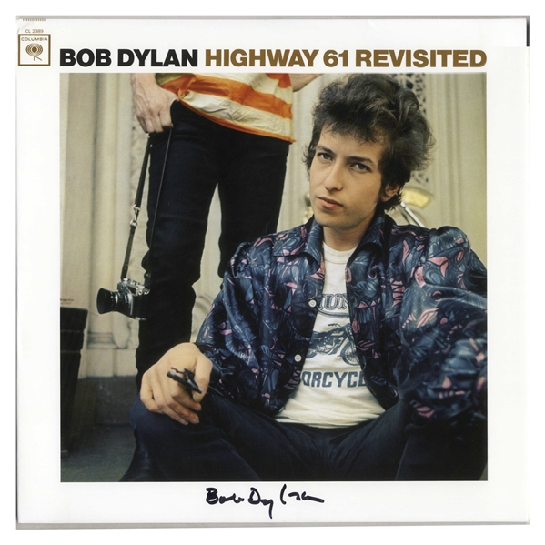 Bob Dylan Signed Album ''Highway 61 Revisited'' -- With Jeff Rosen COA