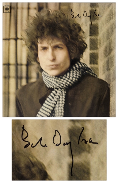 Bob Dylan Signed Double Album ''Blonde on Blonde'' -- With a COA From Dylan's Manager, Jeff Rosen