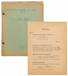 Moe Howards Personally Owned Script for The Three Stooges 1943 Film Spook Louder