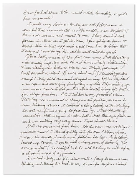 Lee Harvey Oswald Arrest Document Signed by Officer Nick McDonald, With Fascinating First-Hand Account of Oswald's Apprehension -- ''...I stared into his icy cold, steel blue eyes...''