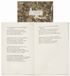 First Edition of Sylvia Plaths Poem A Winter Ship -- One of Only 60 Copies Extant, Personally Owned by Sylvia Plath