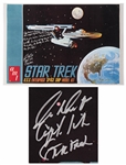 William Shatner Signed Star Trek Poster -- Shatner Writes the Famous Title Sequence Introduction: Space the Final Frontier...William Shatner / Capt. Kirk / Star Trek