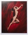 Tom Kelley Limited Edition Giclee Photograph of Marilyn Monroe -- Pose #2 Photo Measures 17 x 22