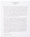 Carlotta LaNier, the Youngest of the Little Rock Nine Autograph Essay Signed -- ...After the news cameras left...we experienced routine harassment and even violence...my home was bombed...