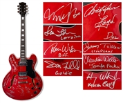 Back to the Future Cast-Signed Guitar -- Signatures Include Michael J. Fox, Who Played a Similar Guitar in the Climactic Sequence of the 1985 Film