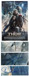 Thor Cast-Signed Poster -- Signed by Chris Hemsworth, Anthony Hopkins and Tom Hiddleston