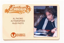 Al Pacino Signed 20'' x 16'' Scarface Photo -- From the Climactic Sequence