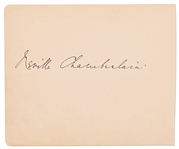 Neville Chamberlain Signature -- With PSA/DNA COA