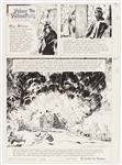 John Cullen Murphy Prince Valiant Sunday Comic Strip Original Artwork -- #3336 Dated 14 January 2001